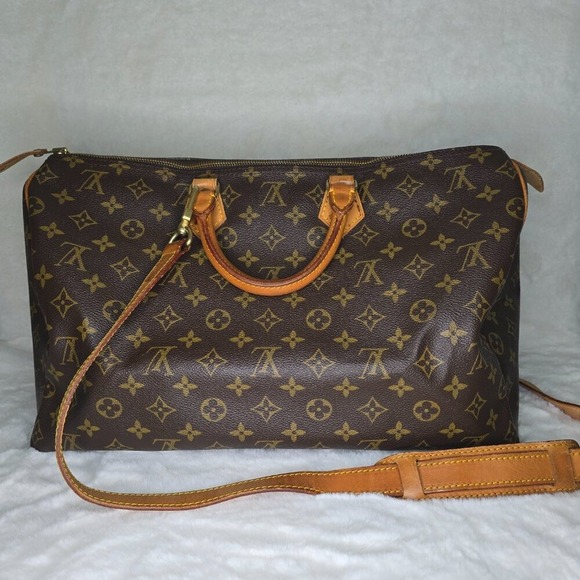 Louis Vuitton Speedy Duffle 40 Brown Leather - Picture 16 of 16